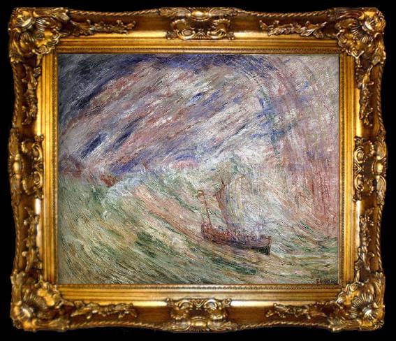 framed  James Ensor Christ Calming the Storm, ta009-2